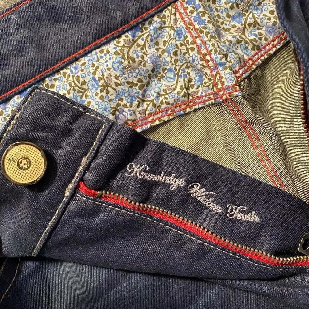 Robert Graham Jeans Mens 40x29 Blue Slim‎ Jim Dark Wash Denim 100% Cotton Italy